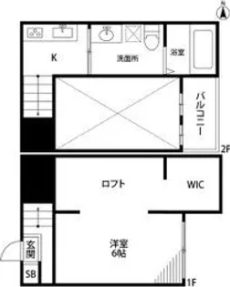 愛知県名古屋市守山区西新【アパート】の間取り