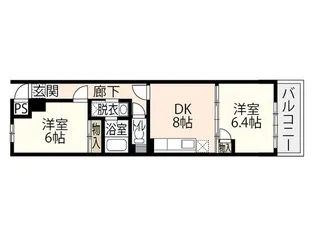 富士見町多川ビル【6階】の間取り