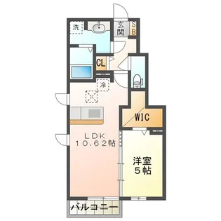 ベルディア【1階】の間取り