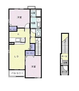 広島県山県郡北広島町春木【アパート】の間取り
