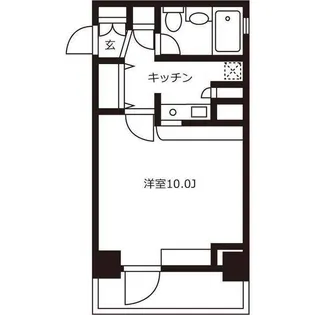 1Kの間取り画像