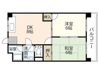 古本マンション【4階】の間取り