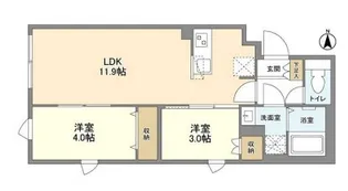 東京都世田谷区北沢5【マンション】の間取り