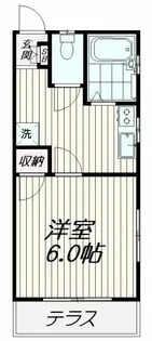 コーポいずみB棟【1階】の間取り