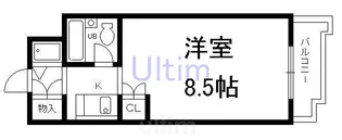 ジョイフル丹波橋【3階】の間取り