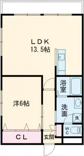 柳町レジデンス【2階】の間取り