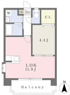 ステージア本荘【6階】の間取り