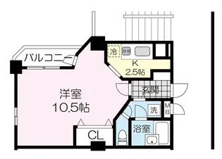 旭コンフォート八乙女【3階】の間取り