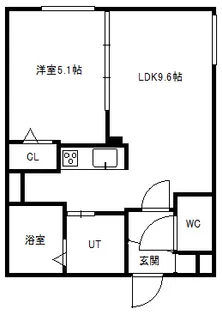 Elate幌平橋(イレイトホロヒラバシ)【1階】の間取り