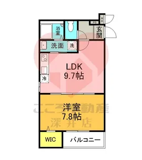 グランメゾンゆずり葉I番館【2階】の間取り