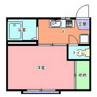 錦ハイツB棟【2階】の間取り