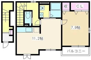 埼玉県志木市上宗岡4【アパート】の間取り