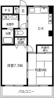 もみの木ハイツ【5階】の間取り