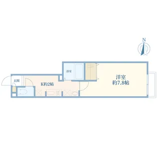 グリーンコート八幡山【1階】の間取り
