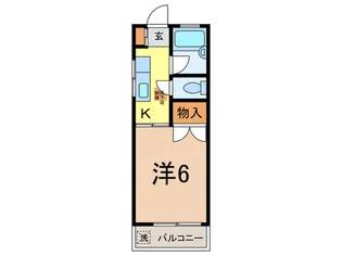 ラ・カーサツリートップス【1階】の間取り