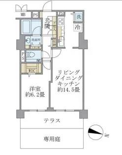 東京都港区西麻布2【マンション】の間取り