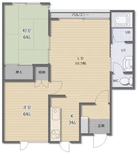 シティガーデン美原【2階】の間取り