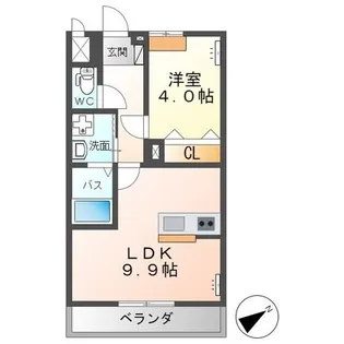 ガーデンコート(Garden Court)【2階】の間取り