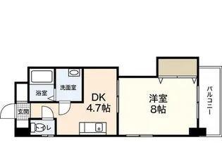 クレセールフルタ【2階】の間取り