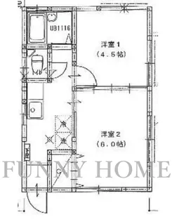 東京都世田谷区下馬5【アパート】の間取り