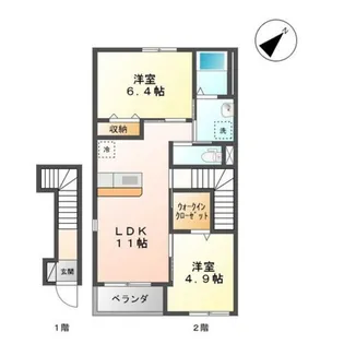 花風車【2階】の間取り