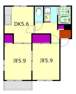 メイグランデB【1階】の間取り