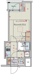 ビバリーホームズ横浜南太田【6階】の間取り