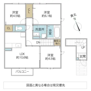 Grand Rise Tsukuba A棟【2階】の間取り