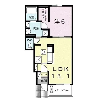 クレシェンテ周南A【1階】の間取り
