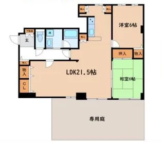 恒久ハイツ【1階】の間取り