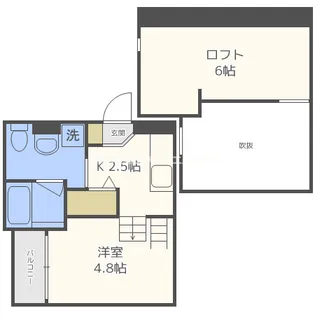 REVE住之江【1階】の間取り