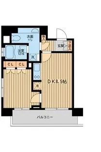 ラクラス田町【4階】の間取り