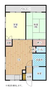 ベーシック緑【3階】の間取り