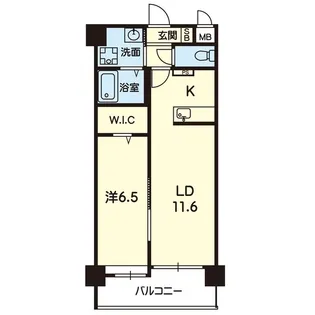 mon reve平成【4階】の間取り