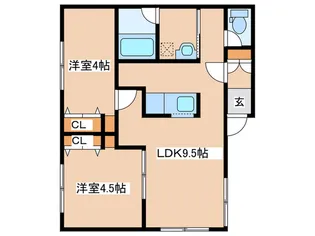 ステージセブン【1階】の間取り