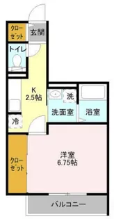 神奈川県小田原市栄町3【アパート】の間取り