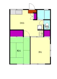 マリブガーデン小田原富水【1階】の間取り