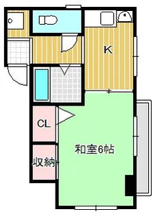 堀内ハイツ【3階】の間取り