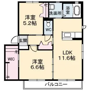 プランタン A棟【2階】の間取り