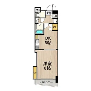 コンソラーレ日本橋【4階】の間取り