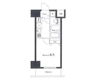 エスコート蒲田【11階】の間取り