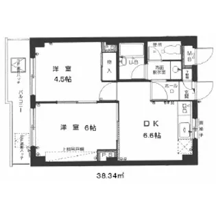 リヴュリット【2階】の間取り