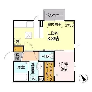 ラ・ボヌール金町【1階】の間取り