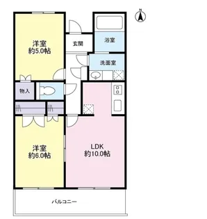 リオンドール【1階】の間取り