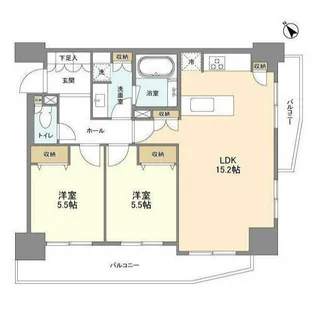 東京都品川区西五反田8【マンション】の間取り