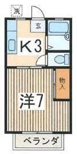 コーポシティ 1【1階】の間取り