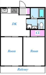 朝日プラザ平塚【2階】の間取り