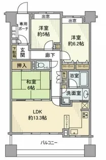 ライオンズマンション横濱元町キャナリシア【3階】の間取り