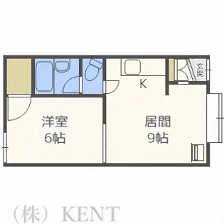 リヴィエール発寒【1階】の間取り