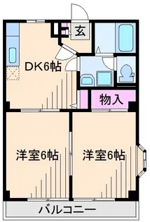 ディア柴田ガーデン【2階】の間取り